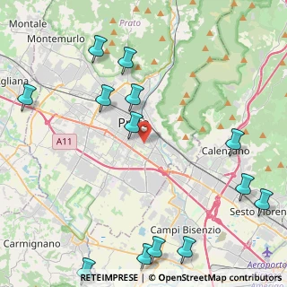Mappa Via Agostino Ammannati, 59100 Prato PO, Italia (5.95846)