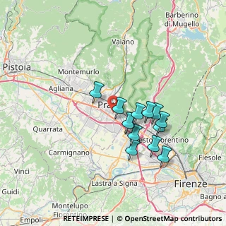 Mappa Via Agostino Ammannati, 59100 Prato PO, Italia (5.98769)