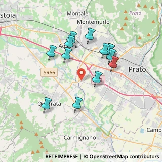 Mappa Via Argine della Bardena, 59100 Prato PO, Italia (3.57)
