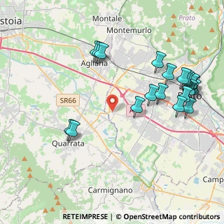 Mappa Via Argine della Bardena, 59100 Prato PO, Italia (4.7935)