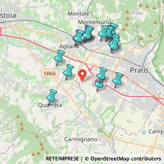 Mappa Via Argine della Bardena, 59100 Prato PO, Italia (3.95947)