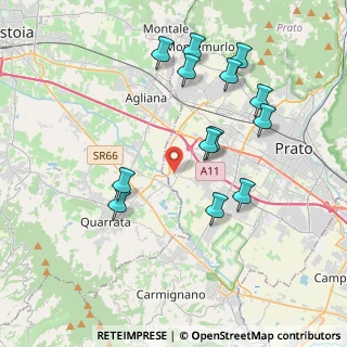 Mappa Via Argine della Bardena, 59100 Prato PO, Italia (4.07846)
