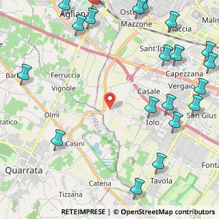 Mappa Via Argine della Bardena, 59100 Prato PO, Italia (3.382)