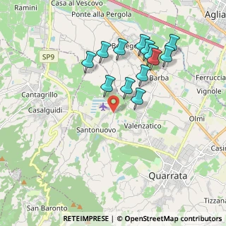 Mappa Via Campiglio alla Stella, 51039 Quarrata PT, Italia (1.87692)