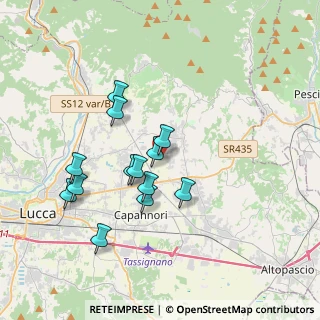 Mappa Via dei Bocchi, 55012 Capannori LU, Italia (3.36385)