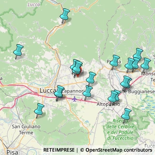 Mappa Via dei Bocchi, 55012 Capannori LU, Italia (9.1955)