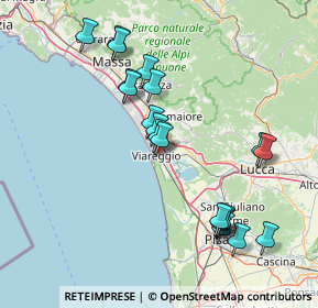 Mappa 55049 Viareggio LU, Italia (16.0645)