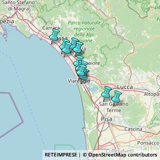 Mappa 55049 Viareggio LU, Italia (9.34769)