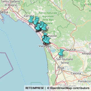 Mappa 55049 Viareggio LU, Italia (9.2785)