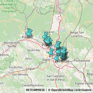Mappa Via Enrico Caruso, 59100 Prato PO, Italia (10.5645)