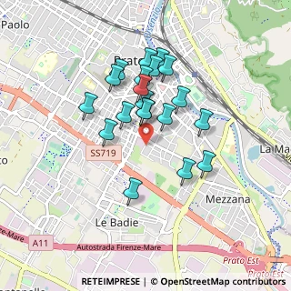 Mappa Via Enrico Caruso, 59100 Prato PO, Italia (0.7545)