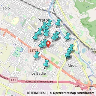 Mappa Via Enrico Caruso, 59100 Prato PO, Italia (0.731)