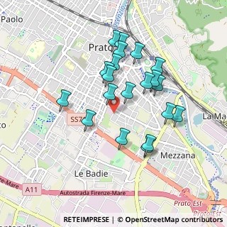 Mappa Via Enrico Caruso, 59100 Prato PO, Italia (0.8385)