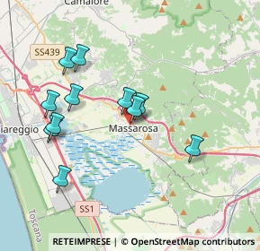 Mappa Via del Pantaneto, 55054 Massarosa LU, Italia (3.68273)