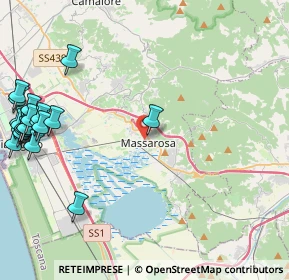 Mappa Via del Pantaneto, 55054 Massarosa LU, Italia (6.287)