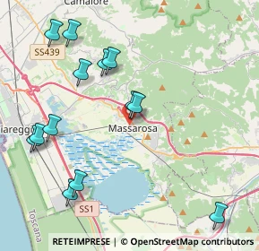 Mappa Via del Pantaneto, 55054 Massarosa LU, Italia (4.79615)