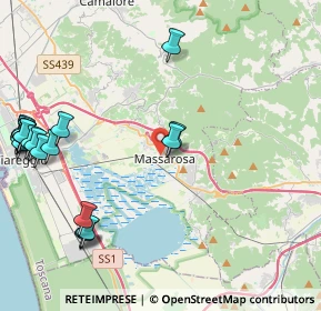 Mappa Via del Pantaneto, 55054 Massarosa LU, Italia (5.8155)