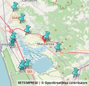 Mappa Via del Pantaneto, 55054 Massarosa LU, Italia (5.44083)