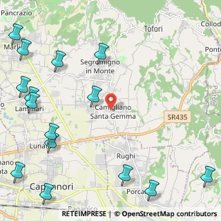 Mappa Via Stradone Ang.Pianacce, 55012 Capannori LU, Italia (3.442)