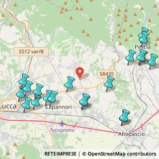 Mappa Via Stradone Ang.Pianacce, 55012 Capannori LU, Italia (5.8295)