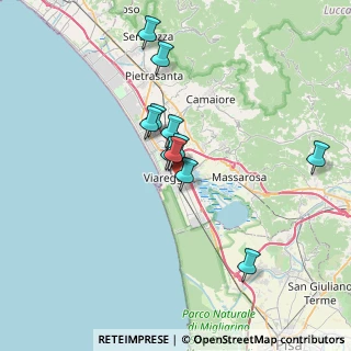 Mappa Cavalcavia, 55049 Viareggio LU, Italia (5.99636)