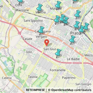 Mappa Via Portella della Ginestra, 59100 Prato PO, Italia (3.055)