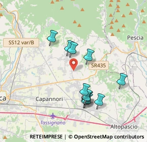 Mappa Via delle Pianacce, 55012 Capannori LU, Italia (3.48091)