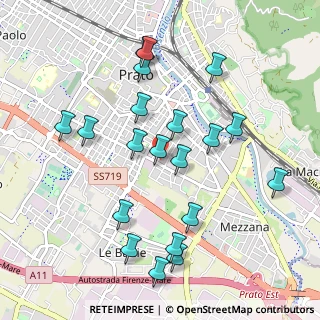 Mappa Via Adriano Zarini, 59100 Prato PO, Italia (1.0485)