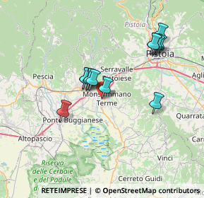 Mappa Via Pratovecchio, 51018 Pieve A Nievole PT, Italia (6.40231)