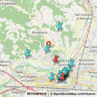 Mappa Via del Grotteto, 55100 Lucca LU, Italia (2.749)