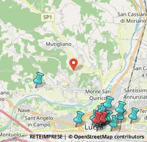 Mappa Via del Grotteto, 55100 Lucca LU, Italia (3.31111)