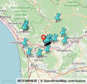 Mappa Via del Grotteto, 55100 Lucca LU, Italia (9.208)