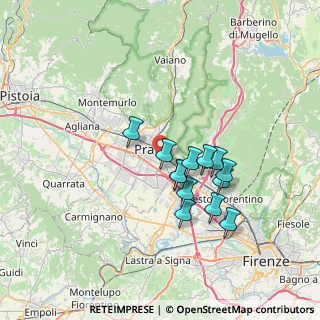 Mappa Via Fratelli da Maiano, 59100 Prato PO, Italia (5.84615)