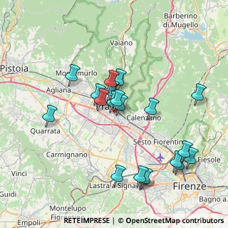 Mappa Via Fratelli da Maiano, 59100 Prato PO, Italia (7.7505)