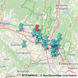 Mappa Via Fratelli da Maiano, 59100 Prato PO, Italia (6.056)