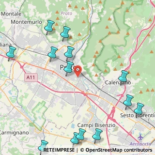 Mappa Via Fratelli da Maiano, 59100 Prato PO, Italia (6.02538)