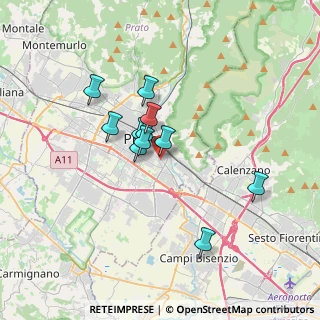 Mappa Via Fratelli da Maiano, 59100 Prato PO, Italia (2.68636)