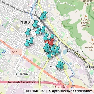 Mappa Via Fratelli da Maiano, 59100 Prato PO, Italia (0.7285)