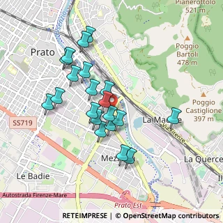 Mappa Via Brunelleschi, 59100 Prato PO, Italia (0.8385)
