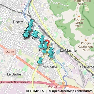 Mappa Via Brunelleschi, 59100 Prato PO, Italia (0.8605)