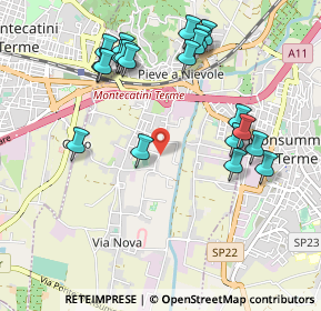 Mappa Via del Melo, 51018 Pieve A Nievole PT, Italia (1.094)