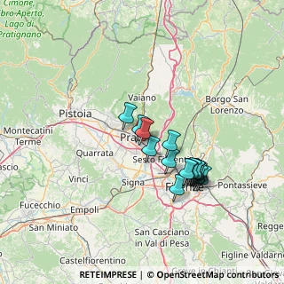 Mappa Via del Colle, 59100 Prato PO, Italia (12.30375)