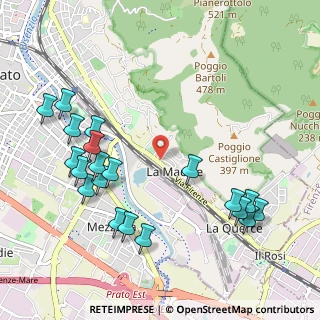 Mappa Via del Colle, 59100 Prato PO, Italia (1.2295)