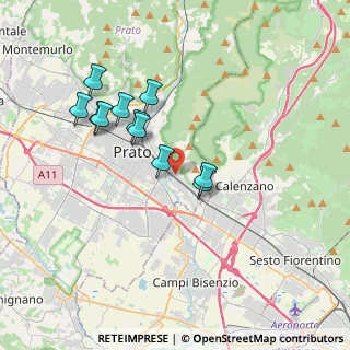 Mappa Via del Colle, 59100 Prato PO, Italia (3.36818)