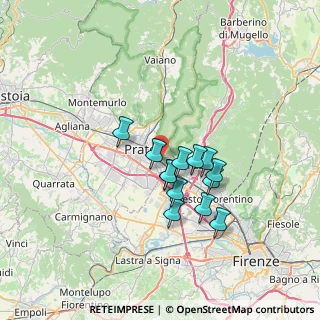 Mappa Via del Colle, 59100 Prato PO, Italia (5.39923)