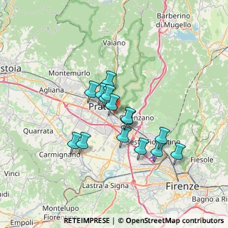Mappa Via del Colle, 59100 Prato PO, Italia (5.53267)