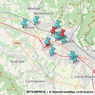 Mappa Dopo Rotatorio Prima Curva a Destra, 59100 Prato PO, Italia (3.25167)