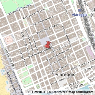 Mappa Via Giuseppe Zanardelli, 151, 55049 Viareggio, Lucca (Toscana)