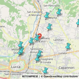 Mappa Via del Borghetto, 55100 Lucca LU, Italia (2.57538)
