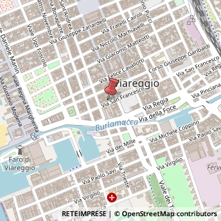 Mappa Via San Francesco, 57, 55049 Viareggio, Lucca (Toscana)